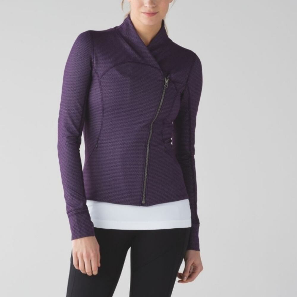 Lululemon Chain Link Lilac Deep Zinfandel Precision Jacket 8